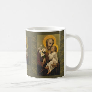 St. Joseph Baby Jesus  Lily Coffee Mug