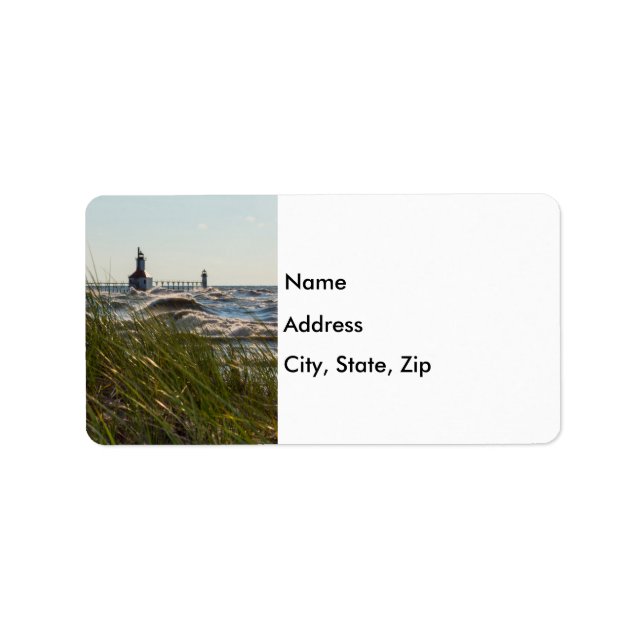 St Joseph Behind Sea Oats Address Label (Front)