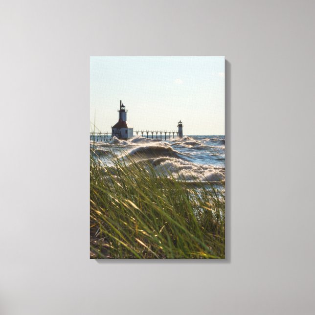 St Joseph Behind Sea Oats Canvas Print (Front)