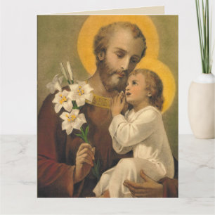 St. Joseph Birthday Card for Special Friend