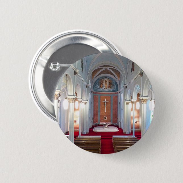 St Joseph Chapel 2 Inch Round Button (Front & Back)