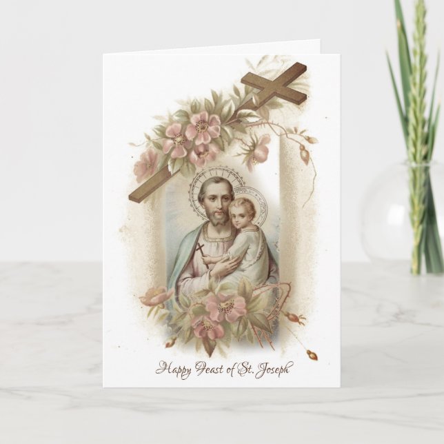 St. Joseph Child Jesus Feast Day Card (Front)