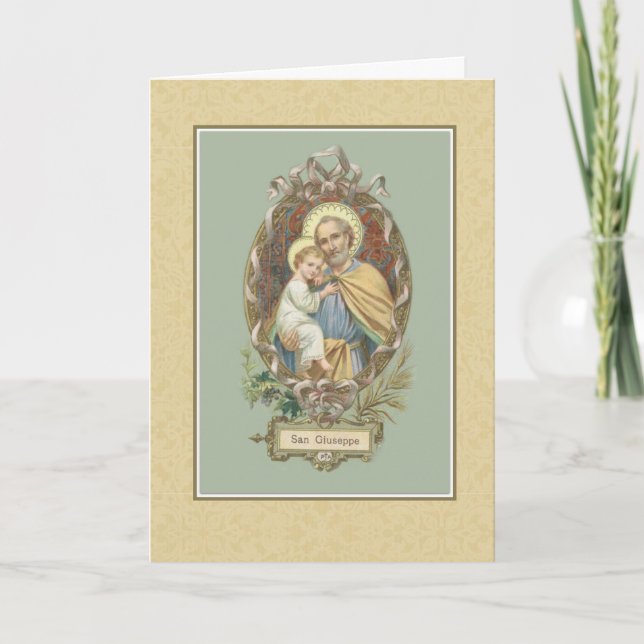 St. Joseph Child Jesus Feast Day Card (Front)