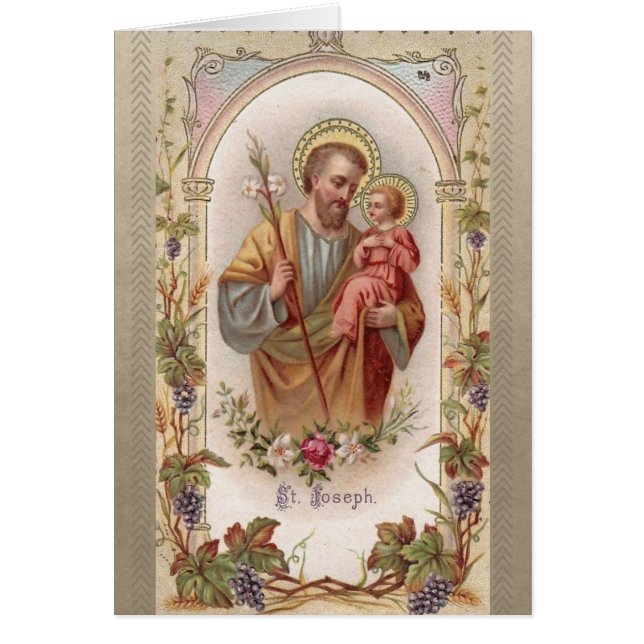 St. Joseph Child Jesus Religious Vintage (Front)