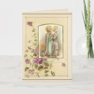 St. Joseph Day Child Jesus  Religious Vintage Card