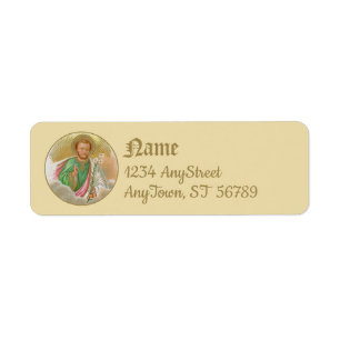 St. Joseph d'une "carte de pèlerinage" (Détail; B