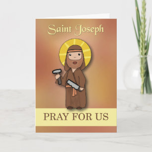 St. Joseph Feast Day Pray for Us Simple Catholic Card