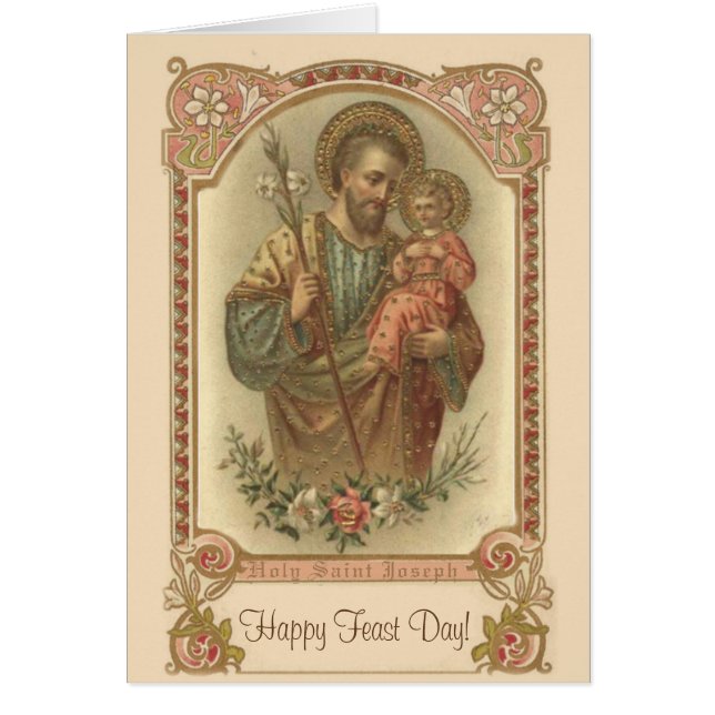 St. Joseph Feast Day Traditional Catholic Prayer (Front)