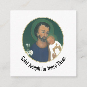 St Joseph for these Times Enclosure Card