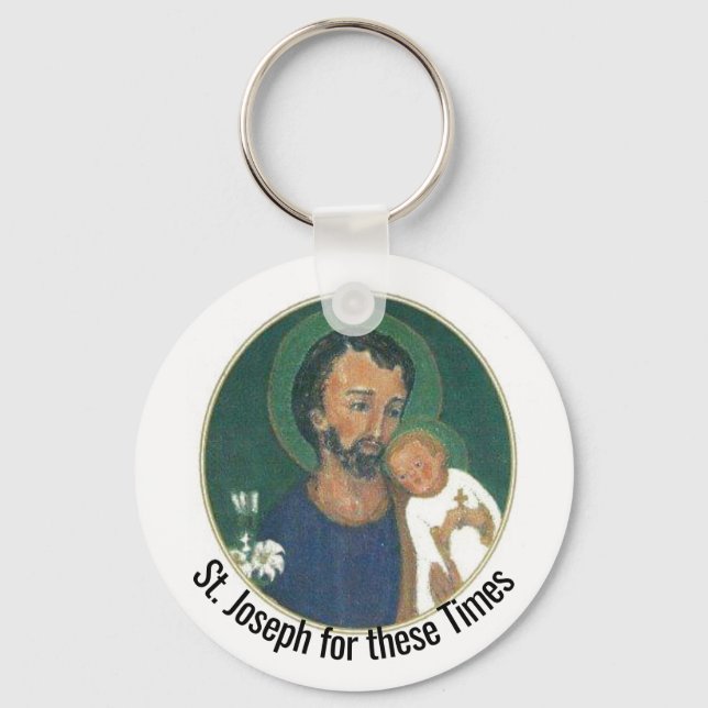 St Joseph for these Times Keychain (Front)