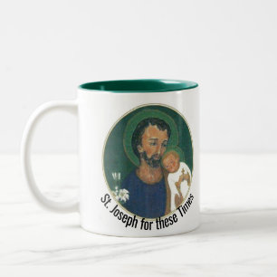 St. Joseph for these Times Two-Tone Coffee Mug