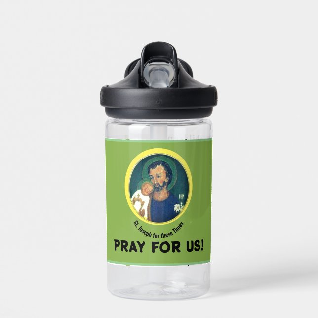 St Joseph for these Times Water Bottle (Front)