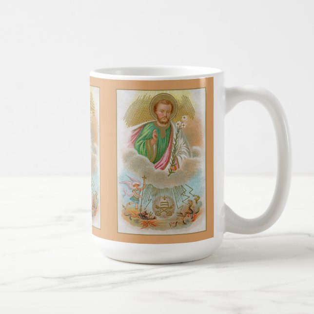 St. Joseph from a ‘Pilgrimage Card’ (B 01) Coffee Mug (Right)