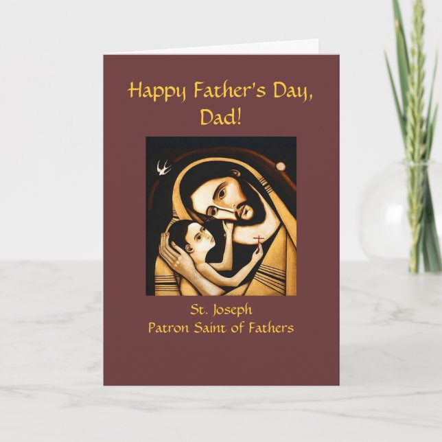 St Joseph Happy Father's Day Card (Front)