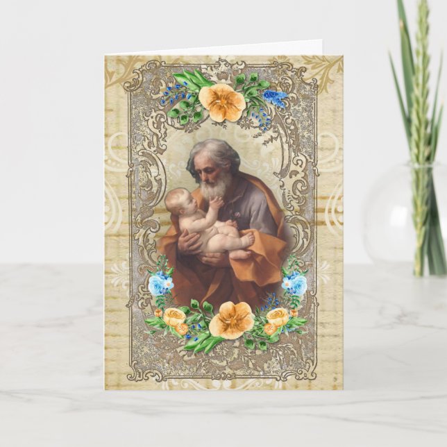 St. Joseph Jesus Catholic Condolence Thank You Card (Front)