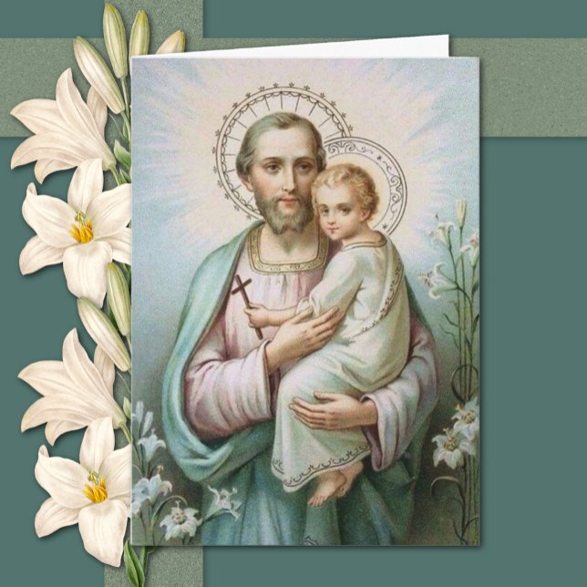 St. Joseph Jesus Catholic Condolence Thank You Card (Creator Uploaded)