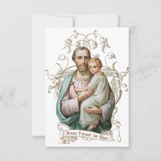 St. Joseph Jesus Catholic Prayer Hymn Religious (Front)