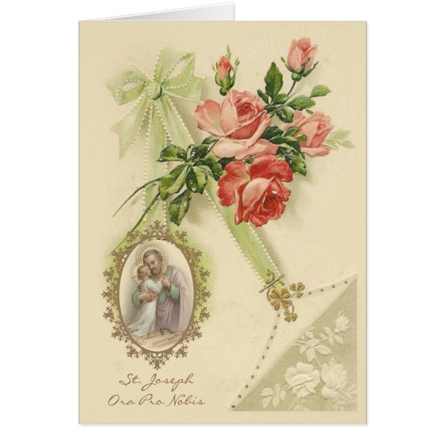 St. Joseph Jesus Catholic Vintage Floral (Front)