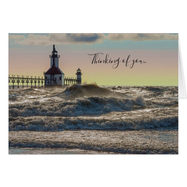 St Joseph Lighthouse Painterly Thinking Of You (Front Horizontal)