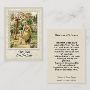 St Joseph marchant avec la carte sainte de Jésus