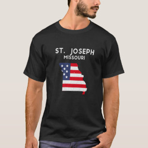 St Joseph Missouri USA State America Travel Missou T-Shirt