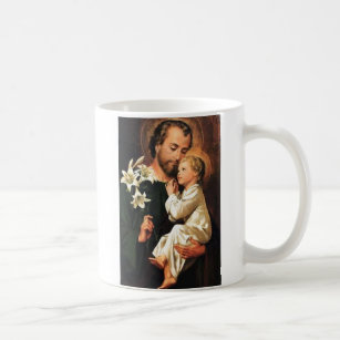 St. Joseph mug w/prayer on reverse
