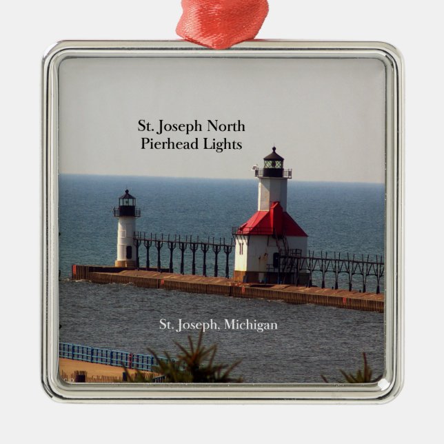 St. Joseph North Pier Lights ornament (Front)