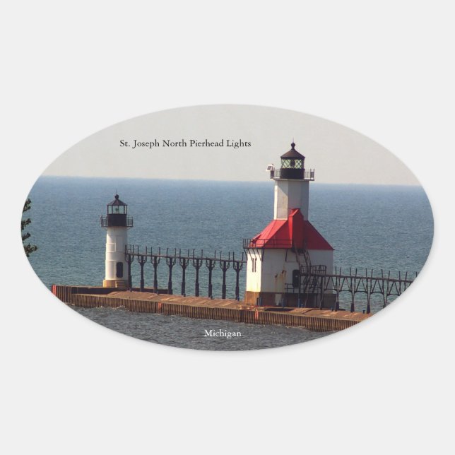 St. Joseph North Pierhead Lights sticker (Front)