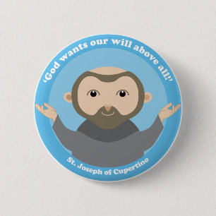 St. Joseph of Cupertino 2 Inch Round Button