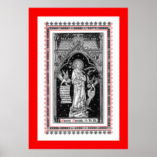 St. Joseph, Patron of the Church (DT 01) Poster