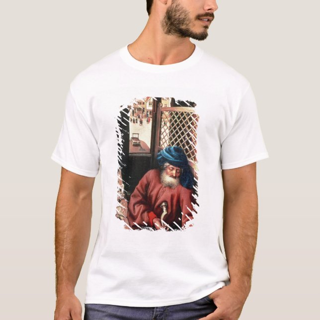 St. Joseph Portrayed as a Medieval Carpenter T-Shirt (Front)