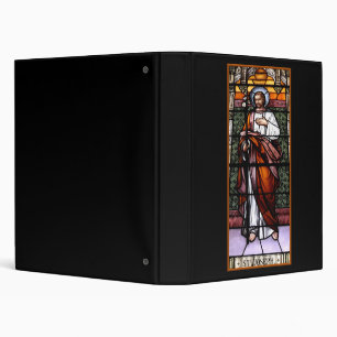 St. Joseph pray for us - stained glass window Binder