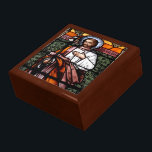 St. Joseph pray for us - stained glass window Gift Box<br><div class="desc">Photograph of a beautiful stained glass window of St. Joseph,  which is now in the "public domain". Some of the products with this picture also say "St. Joseph,  pray for us".  Feel free to change the background colours and/or add your own words via the customization tools.</div>