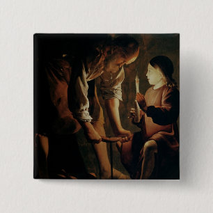 St. Joseph, the Carpenter 2 Inch Square Button