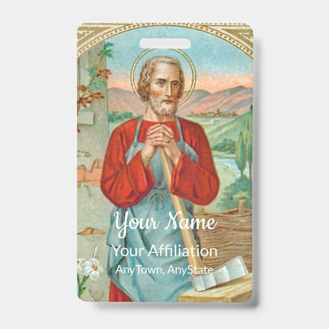 St. Joseph the Worker (BK 31) Badge (Front)