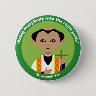 St. Joseph Vaz 2 Inch Round Button