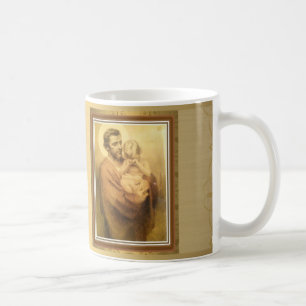 St. Joseph with Baby Jesus Crying Coffee Mug