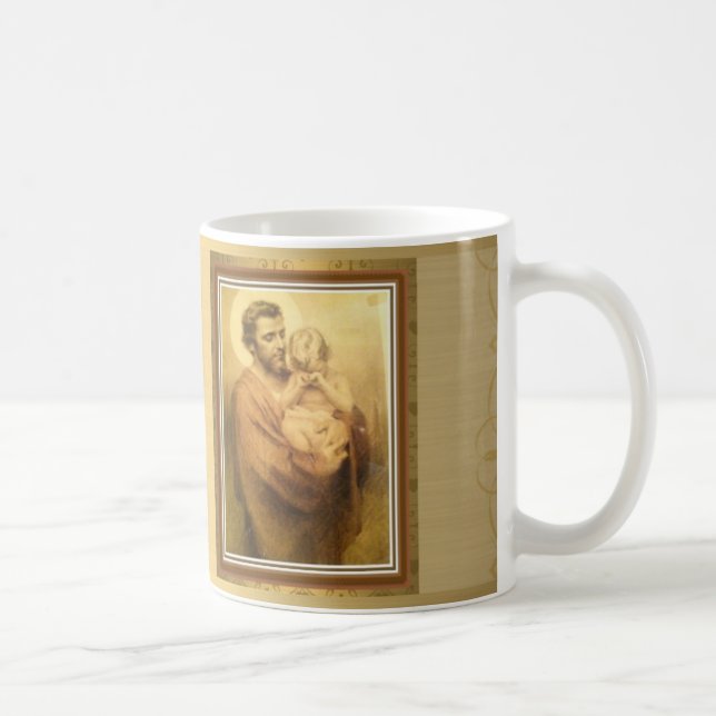 St. Joseph with Baby Jesus Crying Coffee Mug (Right)