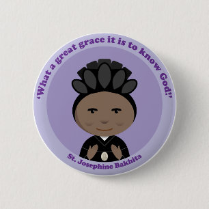 St. Josephine Bakhita 2 Inch Round Button