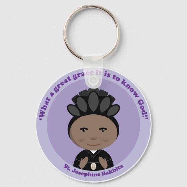 St. Josephine Bakhita Keychain (Front)