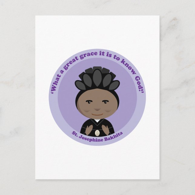 St. Josephine Bakhita Postcard (Front)