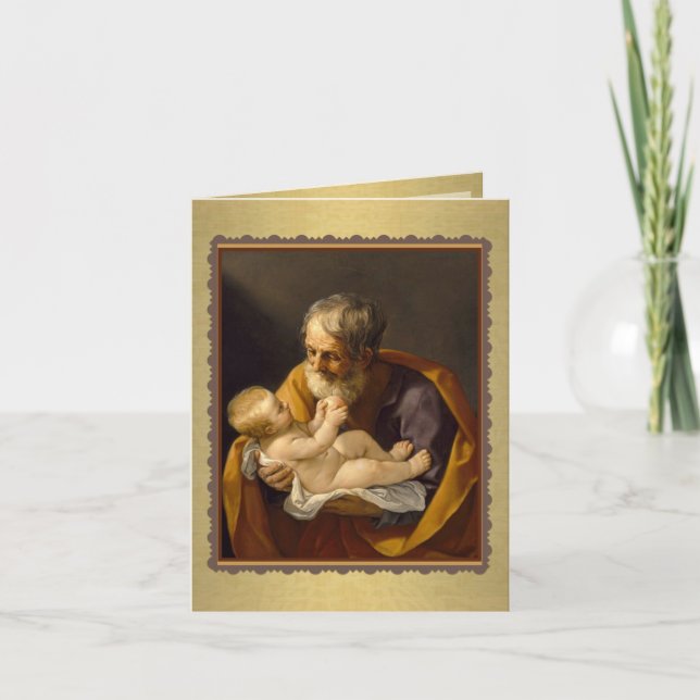 St. Joseph's Day Feast Jesus Religious Card (Front)