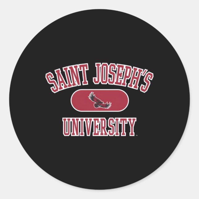 St Joseph'S Hawks Varsity Classic Round Sticker (Front)