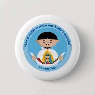 St. Juan Diego 2 Inch Round Button