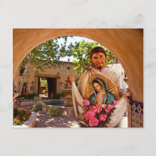 ST. JUAN DIEGO AND OUR LADY OF GUADALUPE. POSTCARD