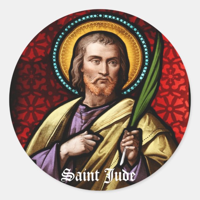 St Jude 4 Classic Round Sticker (Front)