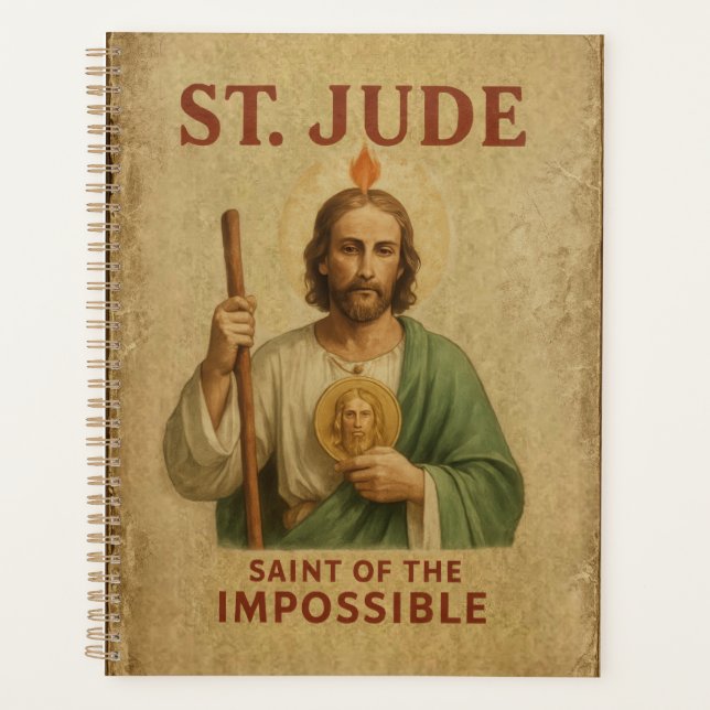 St Jude Catholic Faith Devotional Journal & Novena Planner (Front)