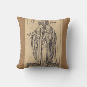 st Jude Thaddaeus the Apostle and brother of Jesus Throw Pillow