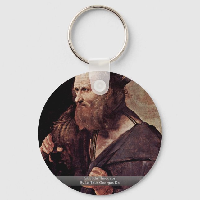 St. Jude Thaddeus, By La Tour Georges De Keychain (Front)