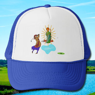 St. Jude Thaddeus & Intrepid Female Golfer Trucker Hat